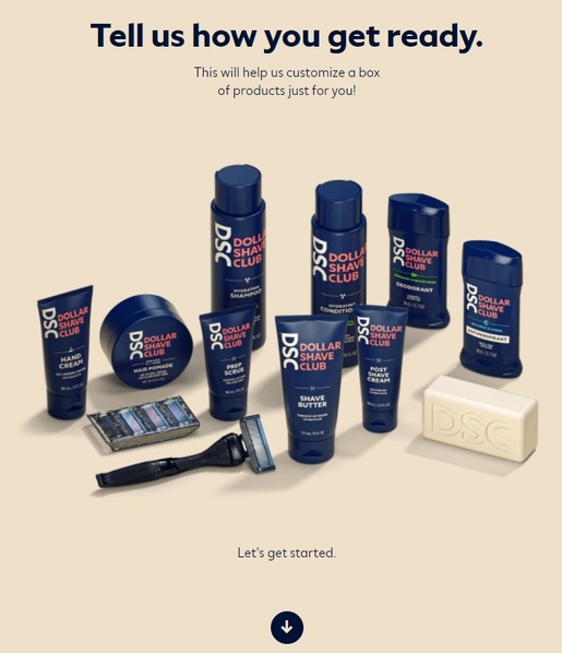intent-based promotions dollar shave club 2